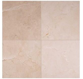 Crema Marfil 12 In. X 12 In. Polished Marble Floor And Wall Tile, 10PK
